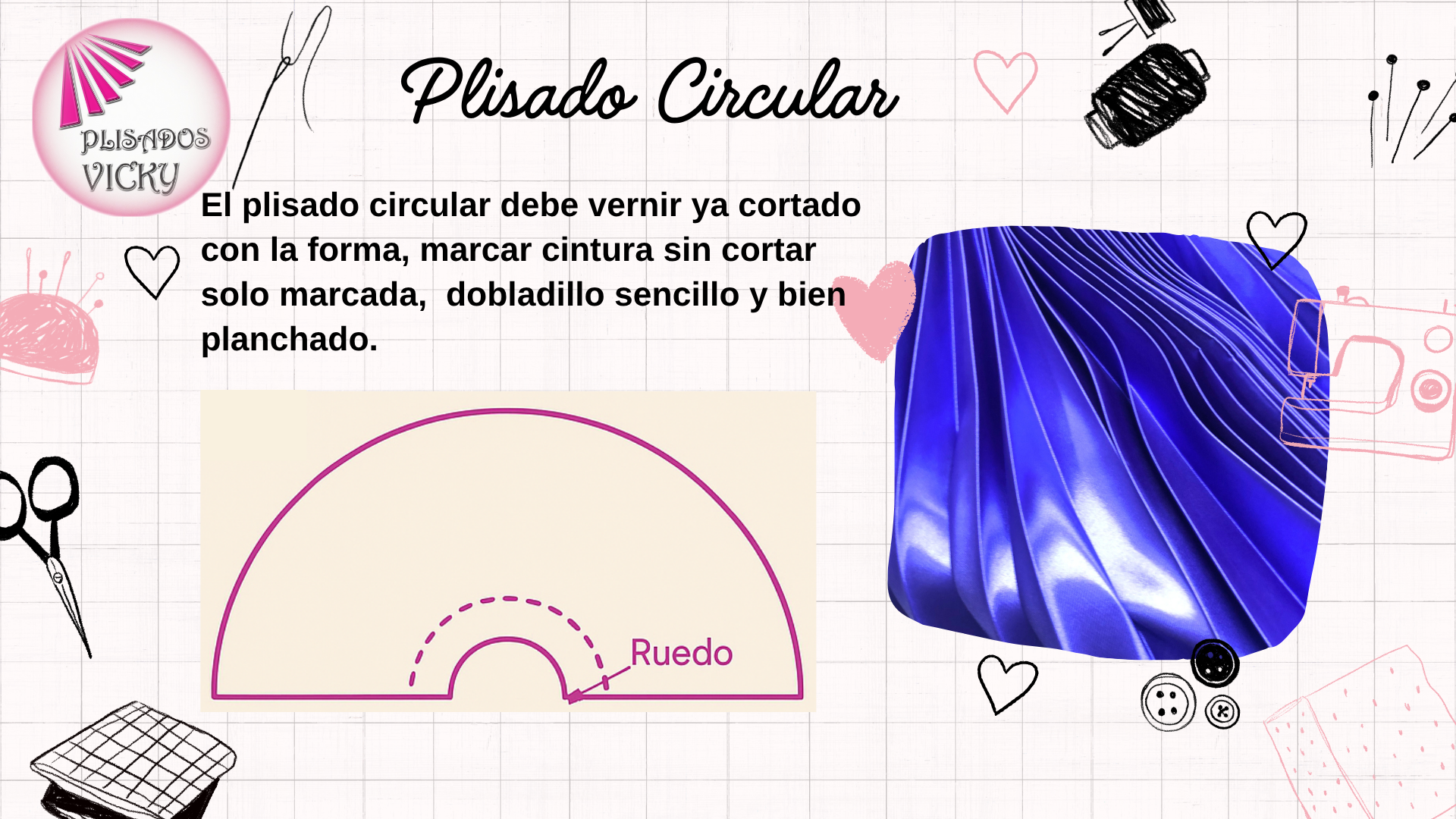 Guía de corte de tela: Preparación de tela circular